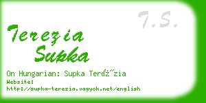 terezia supka business card